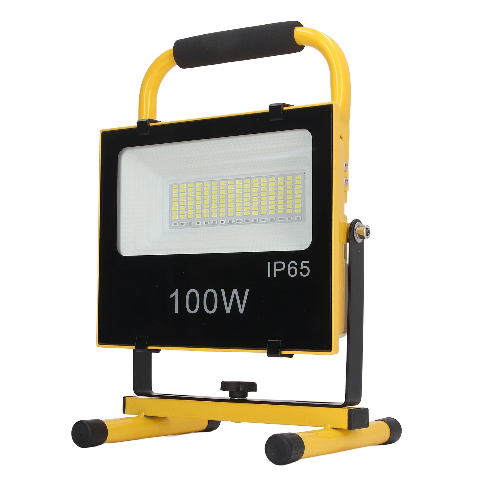Outdoor Flood Light Rechargeable LED Light IP65 Waterproof Portable Lamp AC100‑240V 100W 9000LM 6500K Rechargeable LED Light