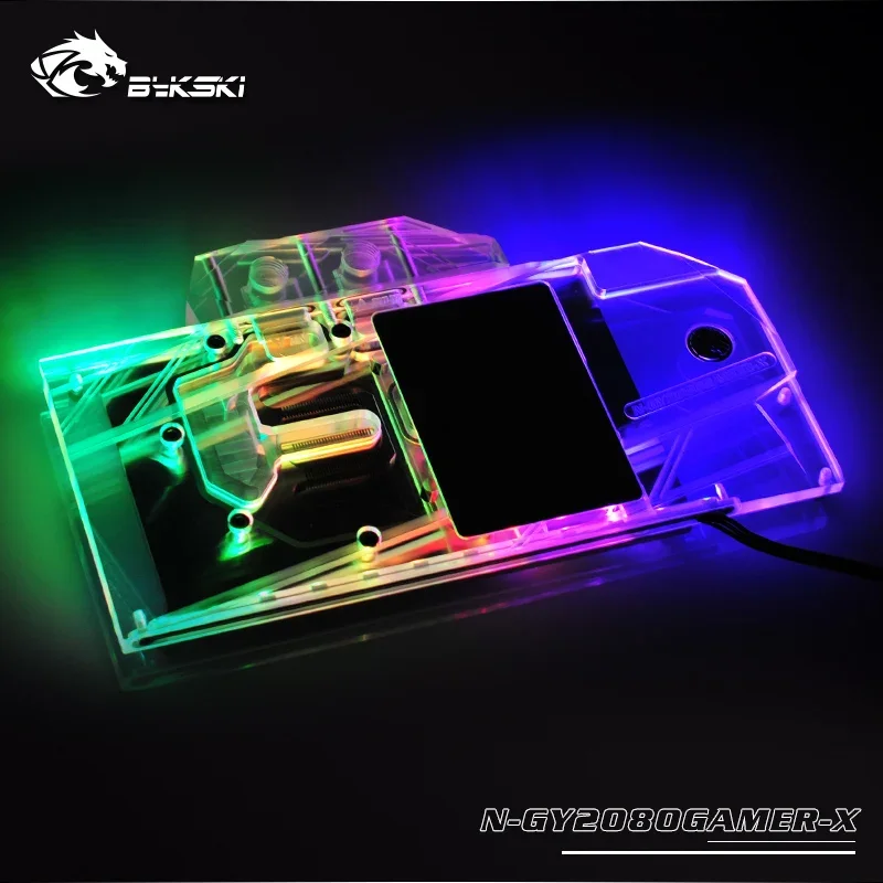 

Bykski Water Cooling Block use for GALAX GEFORCE RTX 2080 GAMER / Full Cover Copper Radiator Block / RGB Light support AURA SYNC