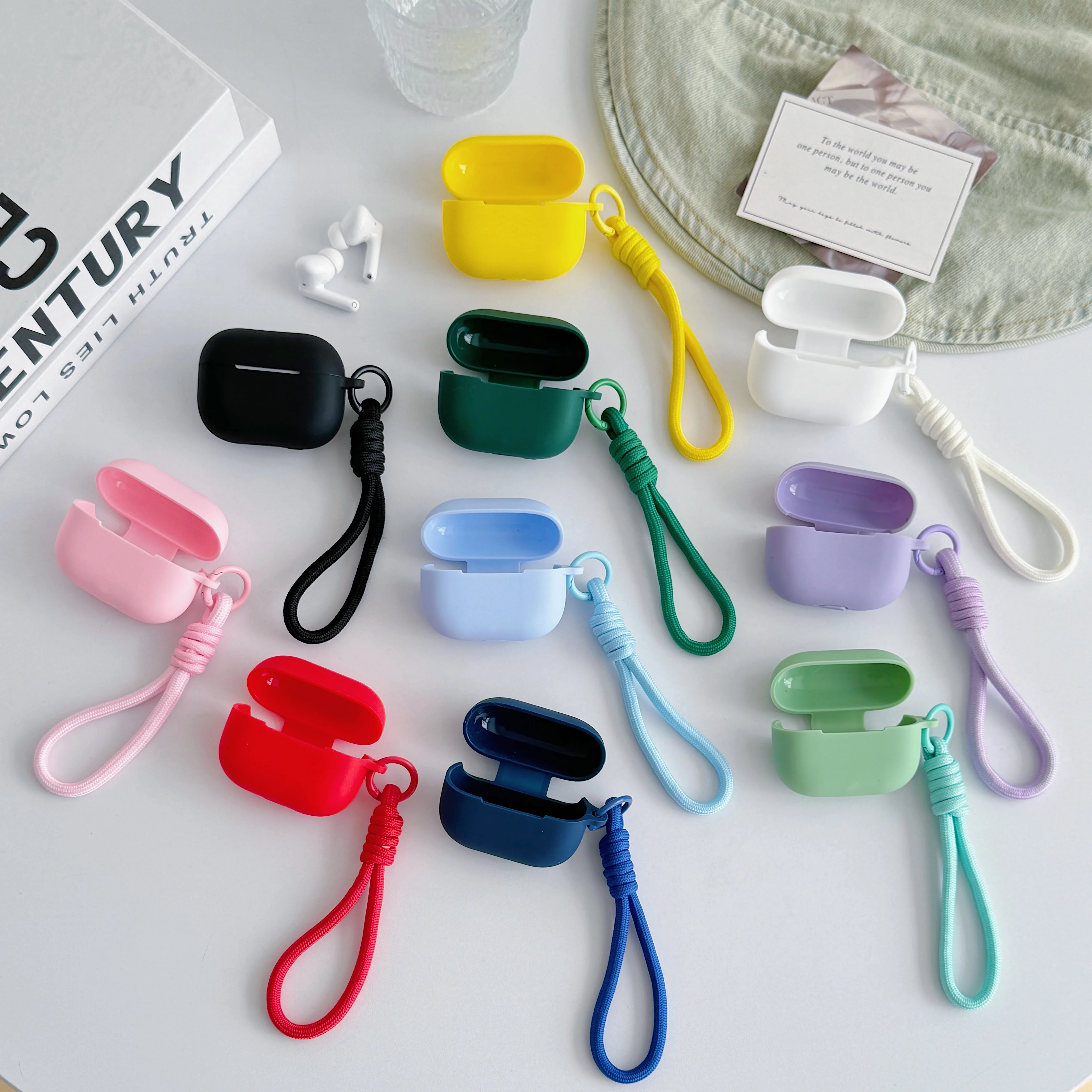 

For HUAWEI FreeBuds SE 4 ANC Case Solid Color Liquid Silicone Shockproof Cover For Huawei FreeBuds SE2 SE3 With Hook