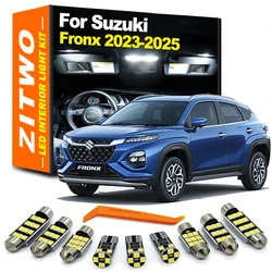 ZITWO 10Pcs For Suzuki Fronx 2023 2024 2025 LED Interior Map Dome Reading Trunk Light Number Plate Lamp Car Accessories