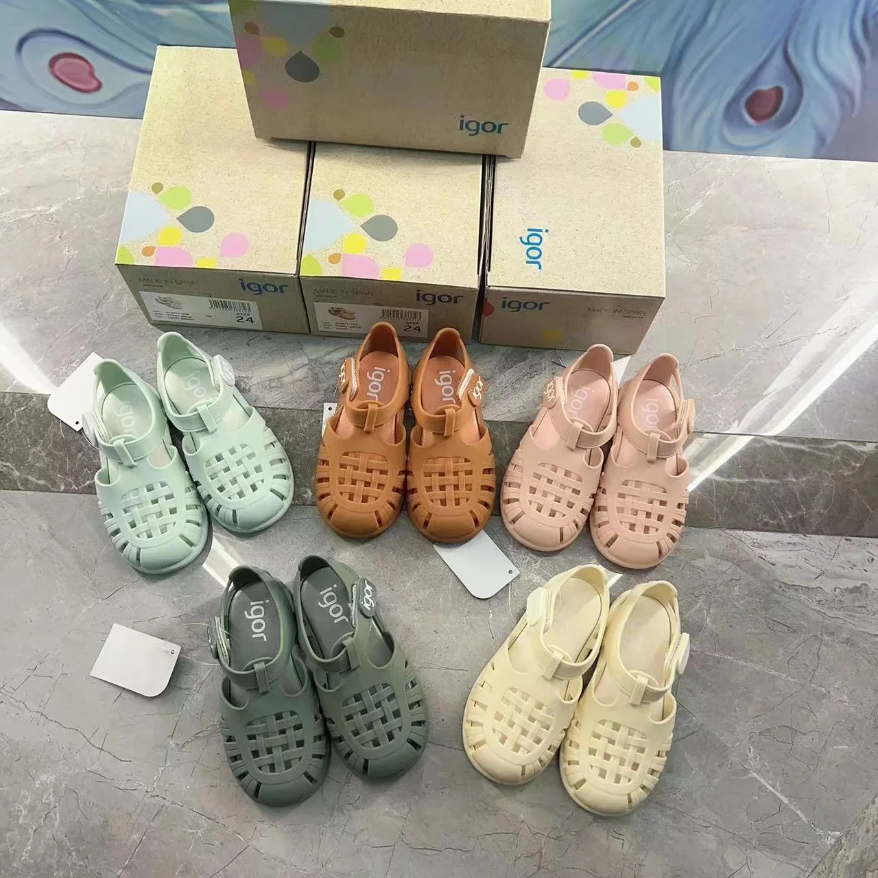 

Children Summer New Style Roma Hallow Out Jelly Shoes Kids Boy and Girl Fashion Leisure Baotou Beach Sandals Casual Wear SO125