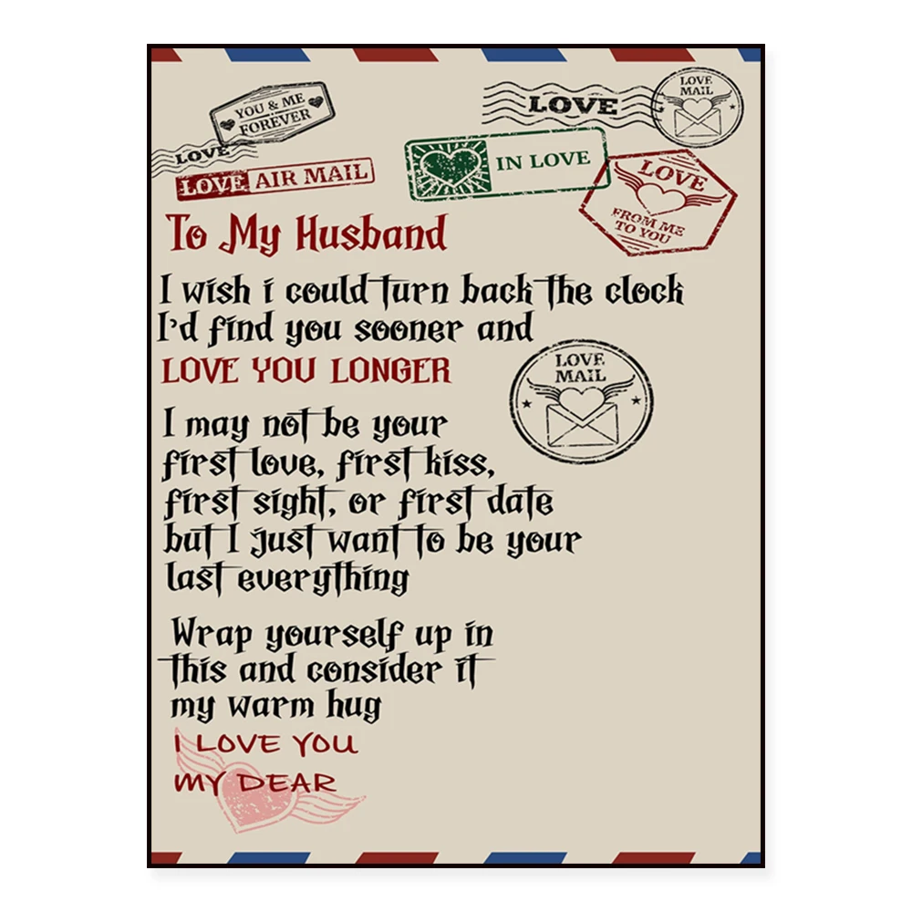 To my husband's wife, I wish I could turn the clock back, I would find you sooner, love you longer poster iconic quote art