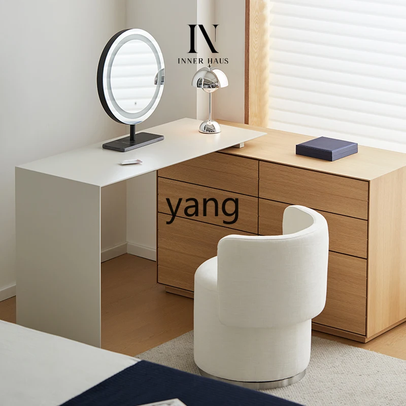 LTTM  Italian minimalist Japanese style solid wood  modern about  bedroom makeup table