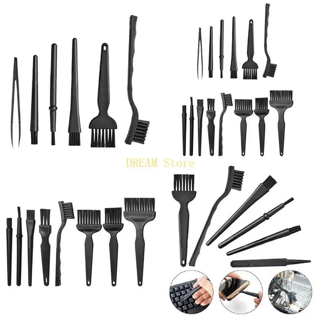 

Small Portable Plastic Handle Anti Static Brushes ESD PCB Electronic Component Computer Keyboard Cleaning Brush best sale