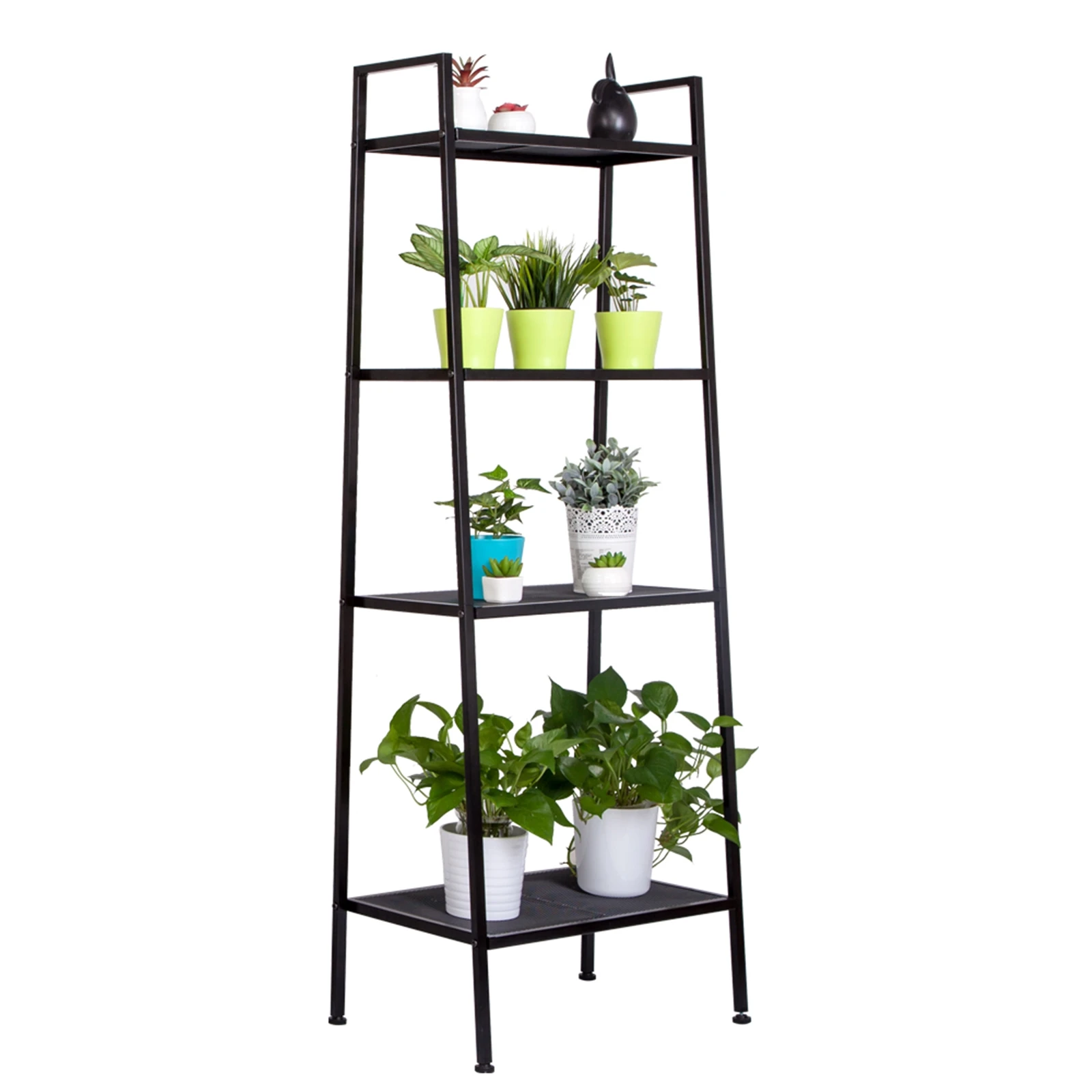 Widen High Quality Qample 4 Tiers Bookshelf Black for multiple scenarios