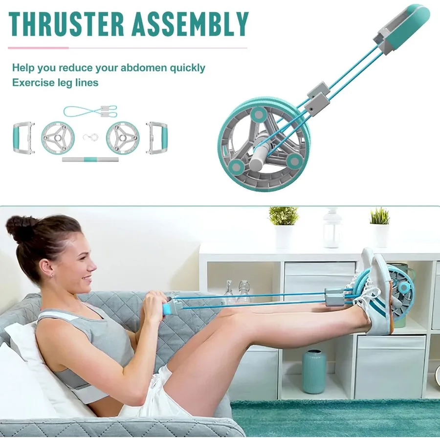 Equipamento abdominal profissional: treinador de núcleo de ioga para academia em casa para mulheres, verde