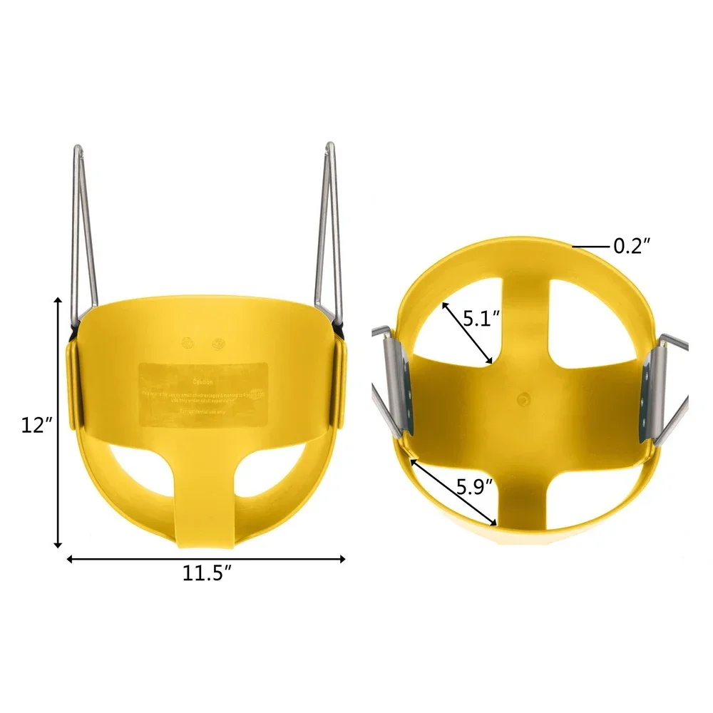 مجموعة أرجوحة الاشياء Highback كامل دلو سوينغ في الهواء الطلق داخلي للأطفال إيفا سوينغ كرسي 1.68 متر سلسلة مقعد الطفل أرجوحة الرضع