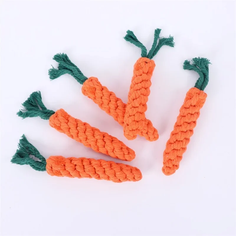 1pc Pet Dog Toys Cartoon Animal Dog Chew Toys Durable Braided Bite Resistant Puppy Molar Cleaning Teeth Cotton Rope Toy