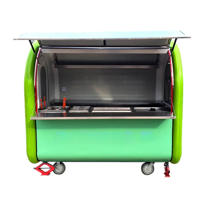 FOR Fiberglass Food Trailer Mobile Kitchen Food Vending Cart Food Truck