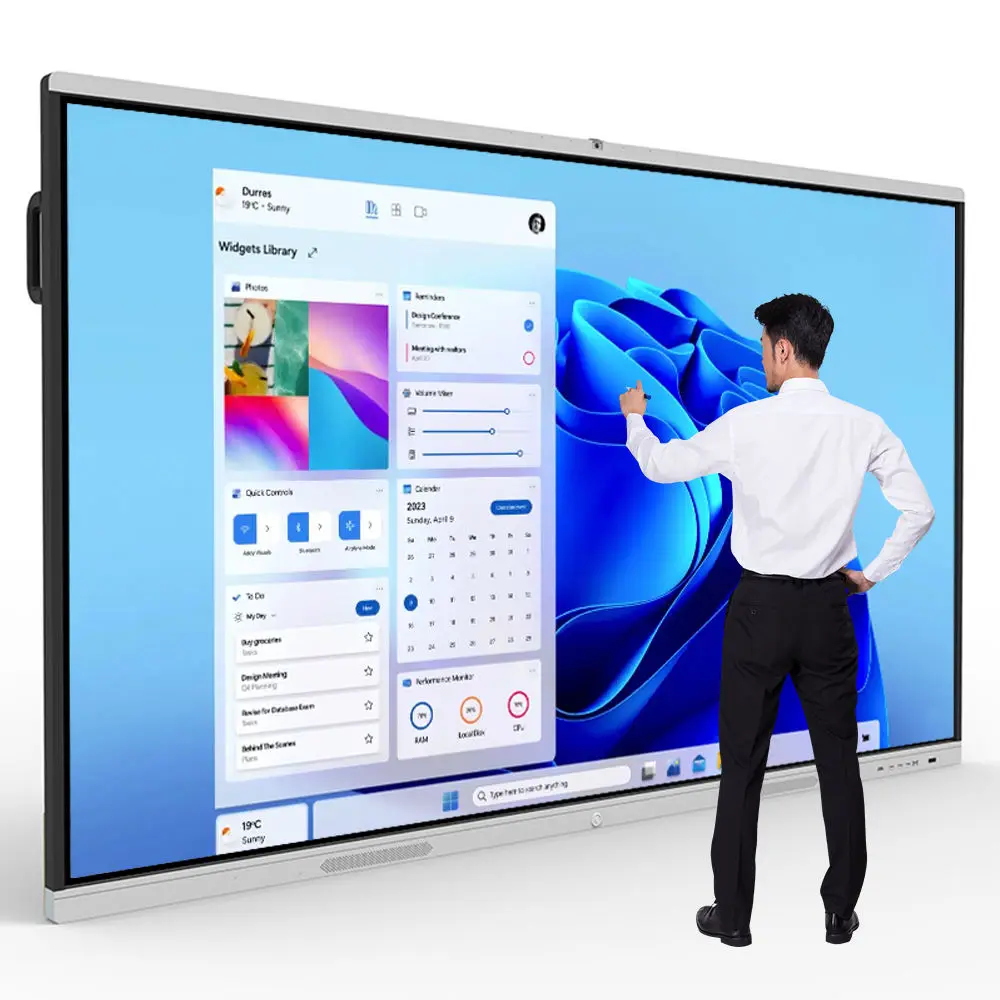 

65 75 86 Inch Multi Touch Android 11 Interactive Flat Panel Display Lcd Digital Whiteboard Smart Board For Classroom Education