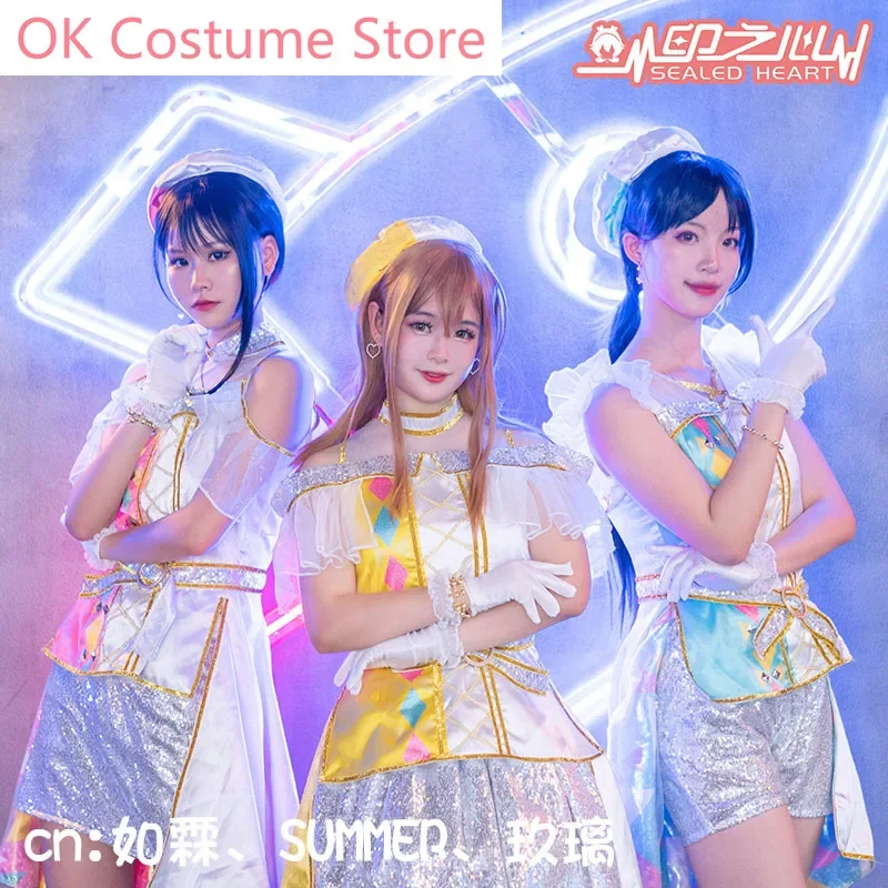 

Anime!Lovelive Kanan Dia Hanamaru Unit Live Adventure Aqours 2020 Concert Azalea Lovely Uniform Cosplay Costume Women Party Suit