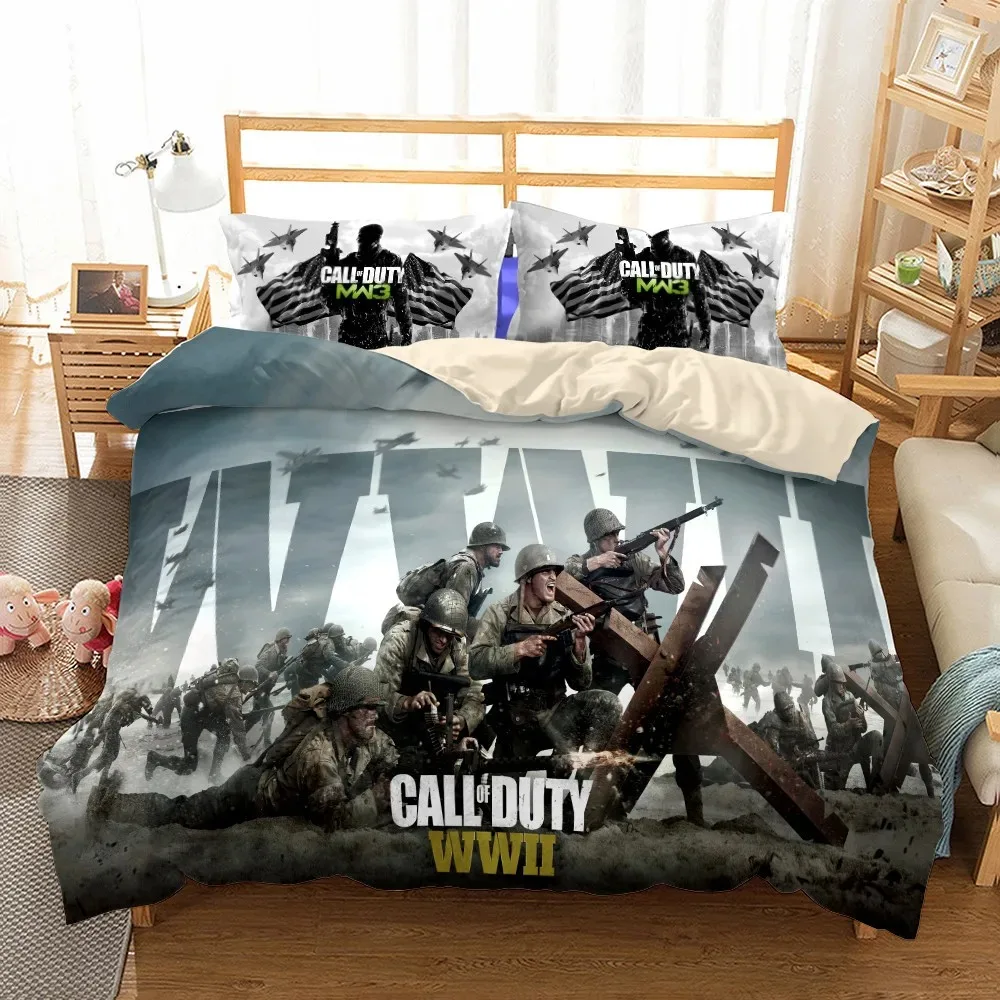 Call of Duty Bedding Set Single Twin Full Queen King Size Game Shooting Bed Set Adult Kid Bedroom Duvet cover Sets 3D Print Game