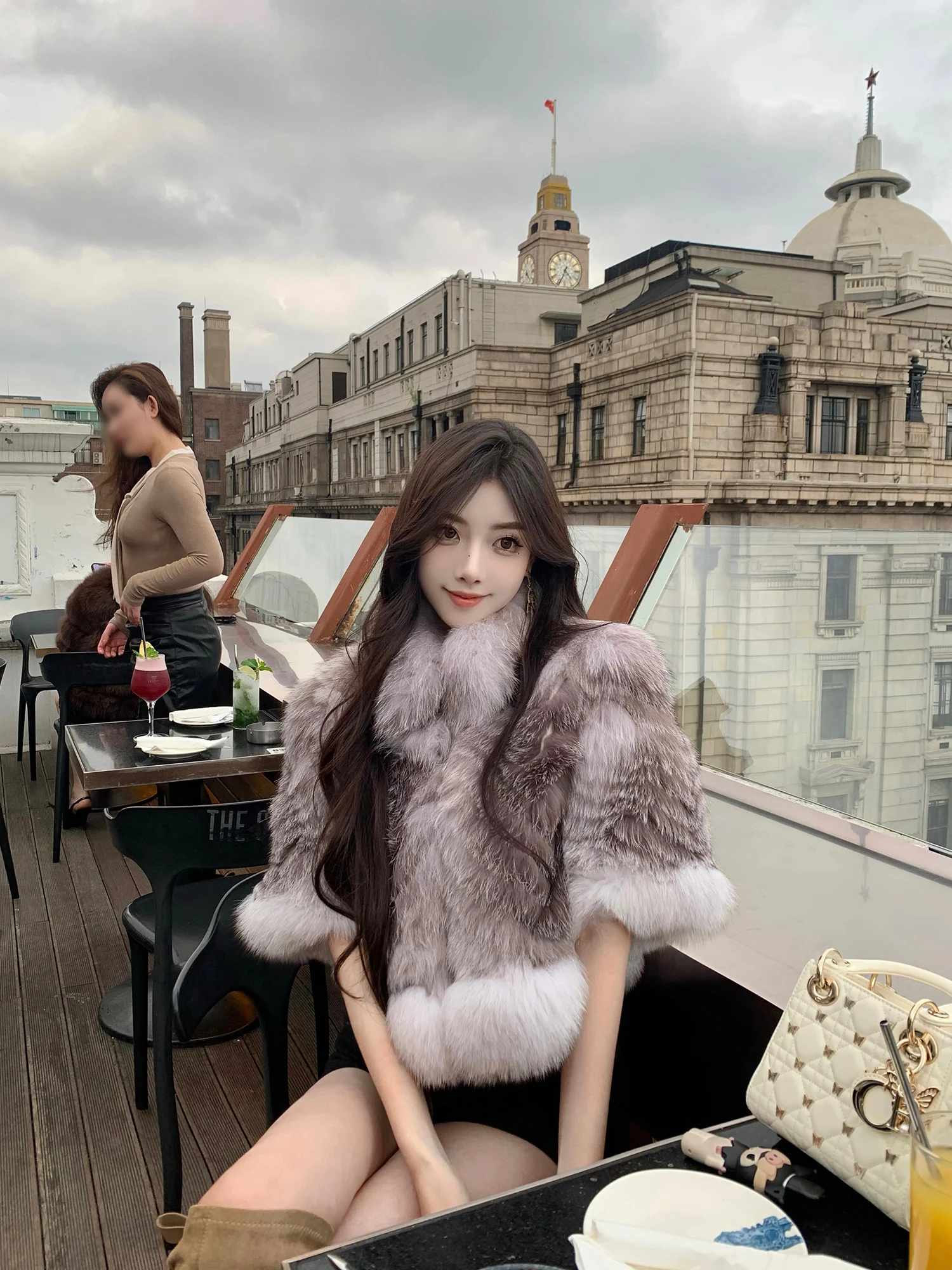 

Пальто J Studio Ice ape Home Sle Smooth Not Bulky Cross из высококачественного искусственного меха для женщин, премиум-качество, верхняя одежда