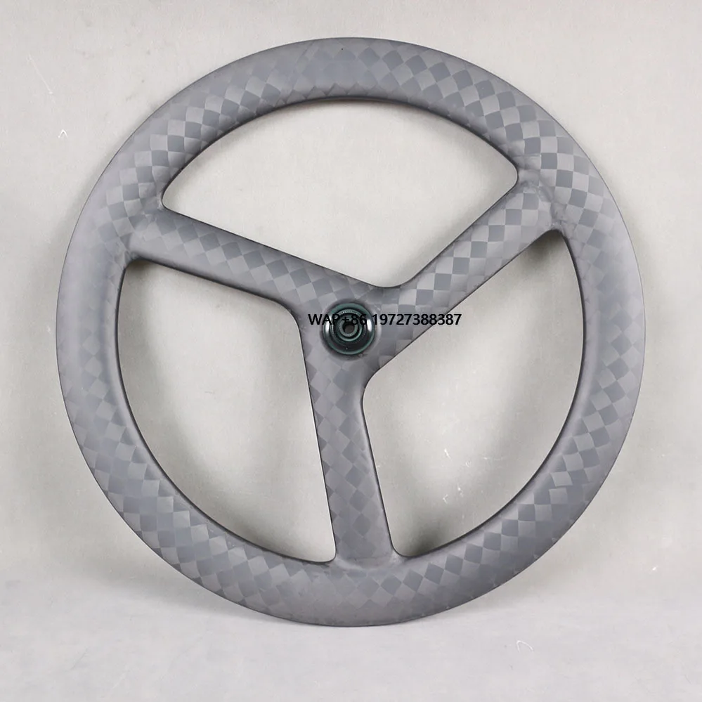 

Full Carbon 3 Spokes Wheels Bicycle for Road/disc/track/bike Carbon Wheels Carbon Rims Tubeless Wheelset Weave 18K Matte 58-3S