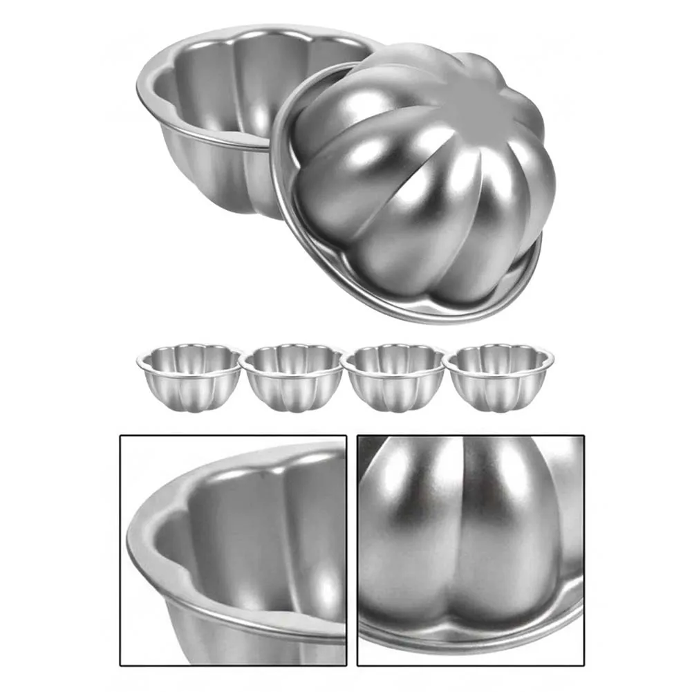 Set of 6 for mini Muffin For Molds in Hard Wearing Aluminum Alloy Perfectly Designed for Baking Individual Cakes and Sweet