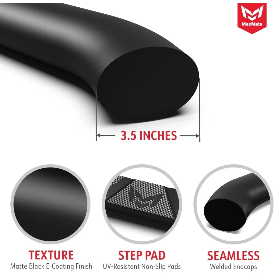 3.5 خطوات جانبية لبار نيرف البيضاوي مصممة لتعزيز الوصول والأمان على 2002-2008 دودج رام 1500 و 2003-2009 2500 3500