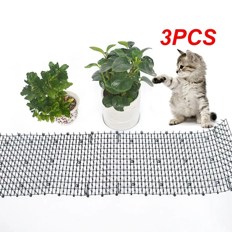 

3PCS Plastic Spike Spikes Durable Safety Trees Durable Pet Deterrent Effective Repellent Mat Gardening Spike Strips Innovative