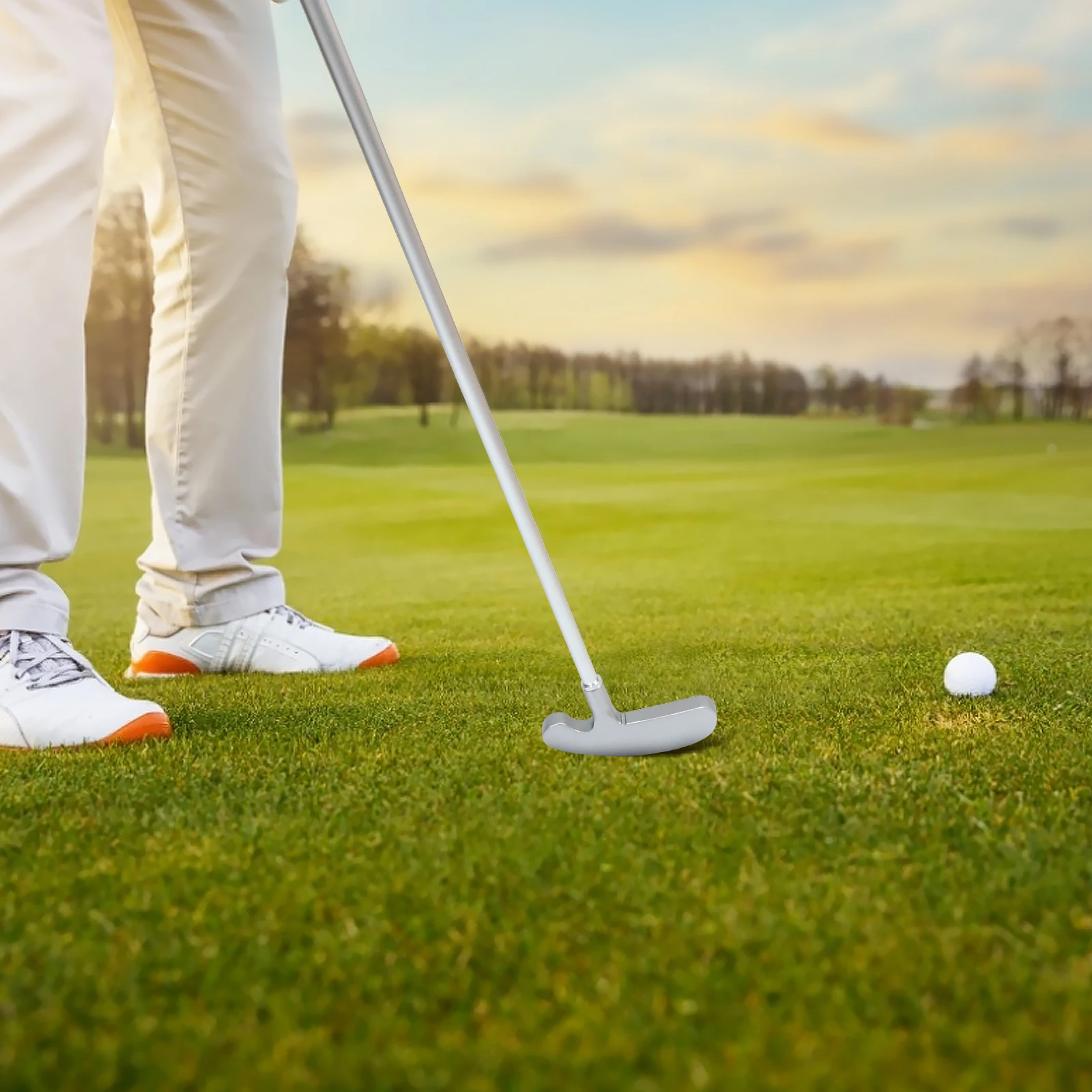 

Golf Practice Sections Detachable Zinc Zinc Alloy Golfs Push Alloy Golfs Putter Rod Portable Rod for Training