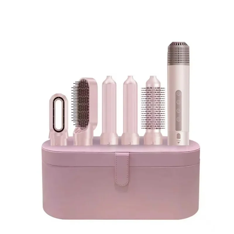 5 1 Hair dryer Curling iron set Professional 1000W plastic household hair straightener Curling iron Electric comb Hair tool
