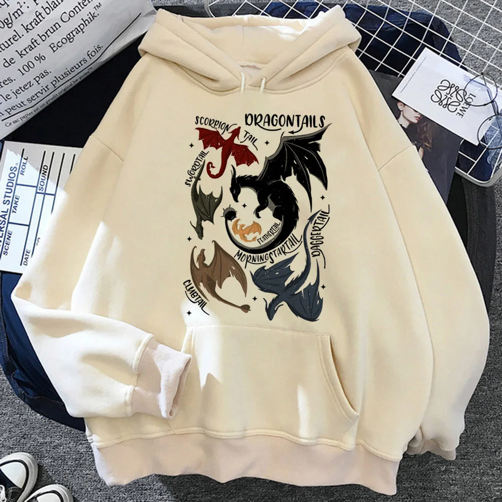 Fourth Wing hoodies women y2k aesthetic gothic tracksuit pulls female vintage Hooded Shirt