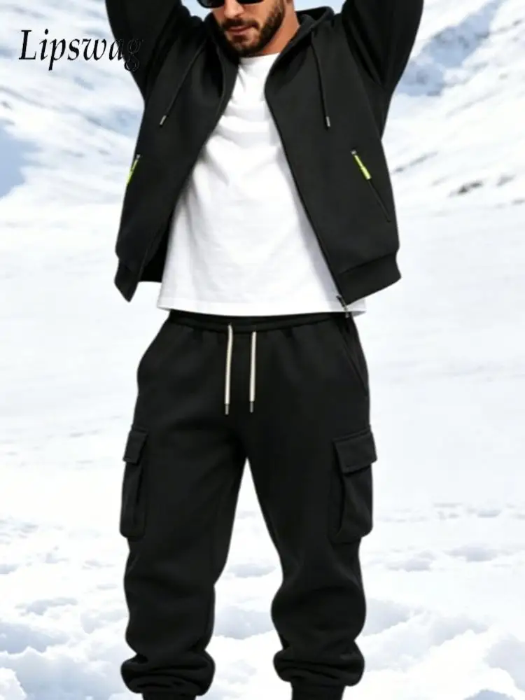 daily-casual-zip-up-hooded-solid-color-long-sleeve-tops-and-pants-set-for-mens-fashion-loose-two-piece-outfit-autumn-winter-men