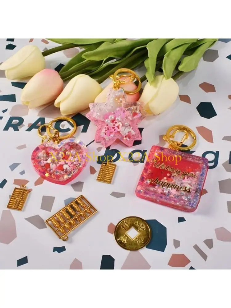 

Unique Star Silicone Mold Keyring Pendant Handmade Ornaments Mold