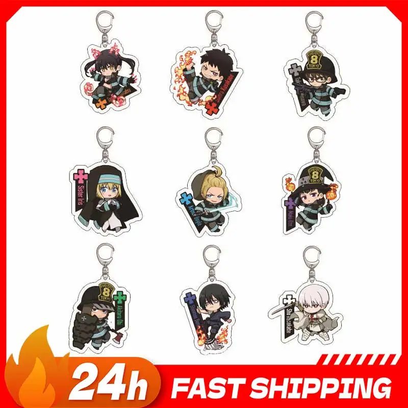 

Аниме-фигурка Fire Force 3: Куракабе Хинра, акриловый кулон, фигурка Такеши Хинавы, акриловый брелок, игрушка-подарок Ирис