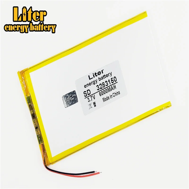 3283150 3.7V 6000mAh ليثيوم أيون اللوحي البطارية ل 7,8 ، 9 بوصة اللوحي بوليمر lithiumion البطارية مع جودة عالية