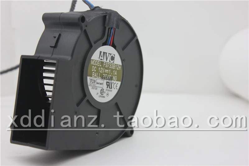 

Проекционный центробежный турбинный вентилятор F9733B12H 12V 1.1A 9CM 9733