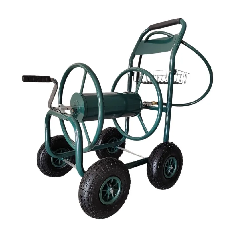 

Garden water truck, garden watering coil truck, hand push water storage truck, garden tool cart