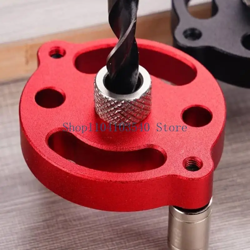 

02DC Efficient Woodworking Drill Guide Boring Hole Puncher for Consistent Hole Size