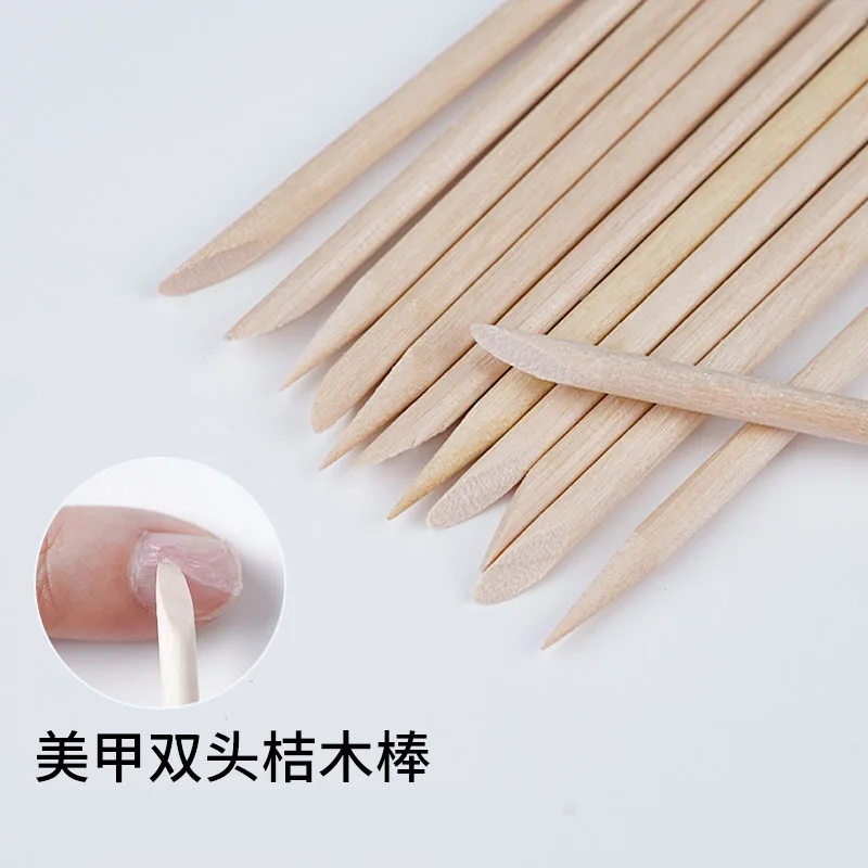 

New Double headed Orange Wood Sticks for Cuticle Pusher Cuticle Remove Tool forks for Nails Manicures Tools 10/30/50/100Pcs/Set