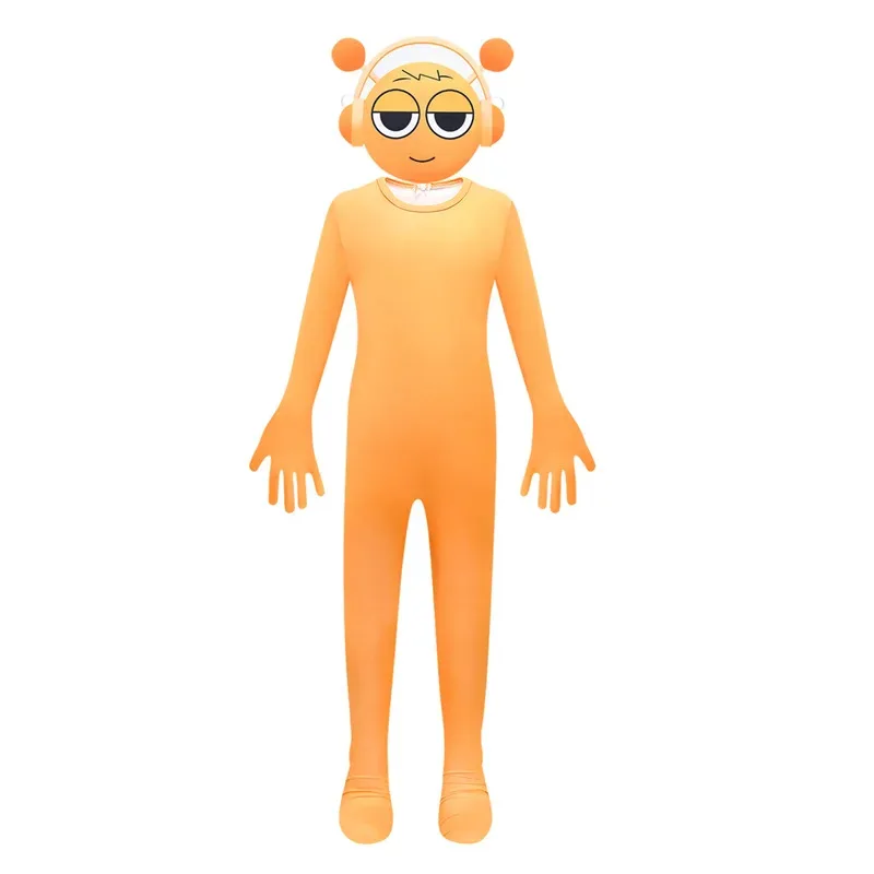 

NewIncredibox Sprunki Plush Full Body Cosplay Costume Game Character Jumpsuit with Mask Soft Stretchy for Halloween Party Rolepl