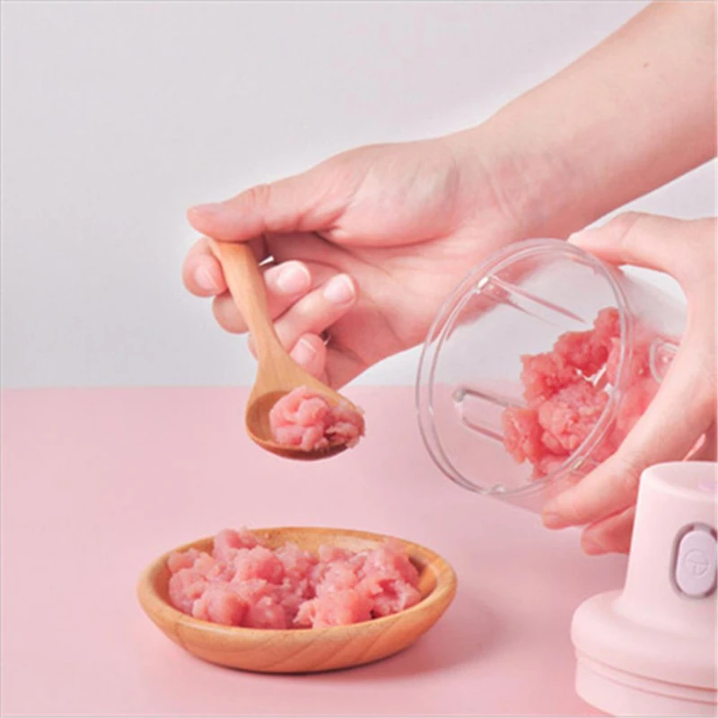 USB Electric Mini Portable Blender Meat Chopper Fruit Grinder Baby Food Machine Vegetable Garlic Mincer Kitchen Peeling Garlic