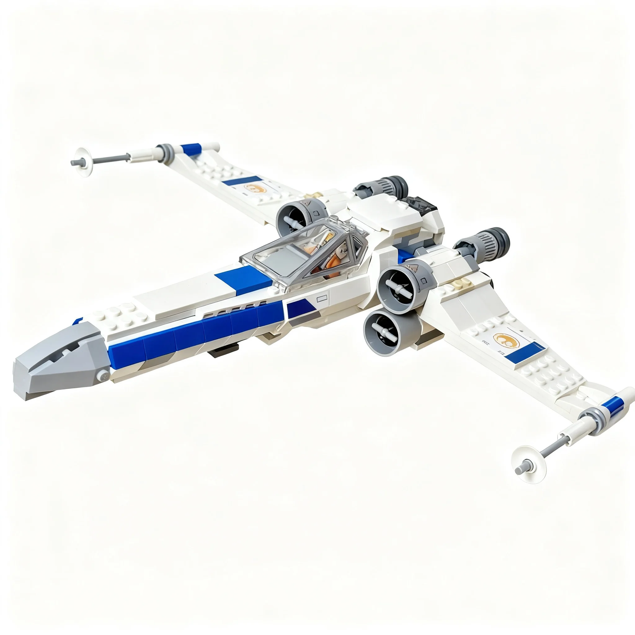 437pcs MOC New Republic Advanced Z-95 AF4-H Headhunter– Alternate Build XWing Starfighter Star Battle Model Building Blocks Toys view 2