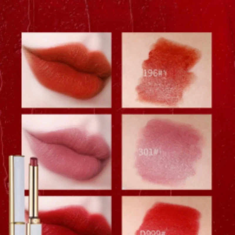 Moisturizing Long Lasting Waterproof Matte Nude Lipstick Luxury Korean Velvet Easy to Wear Lip Stick for Women Makeup Cosmetic