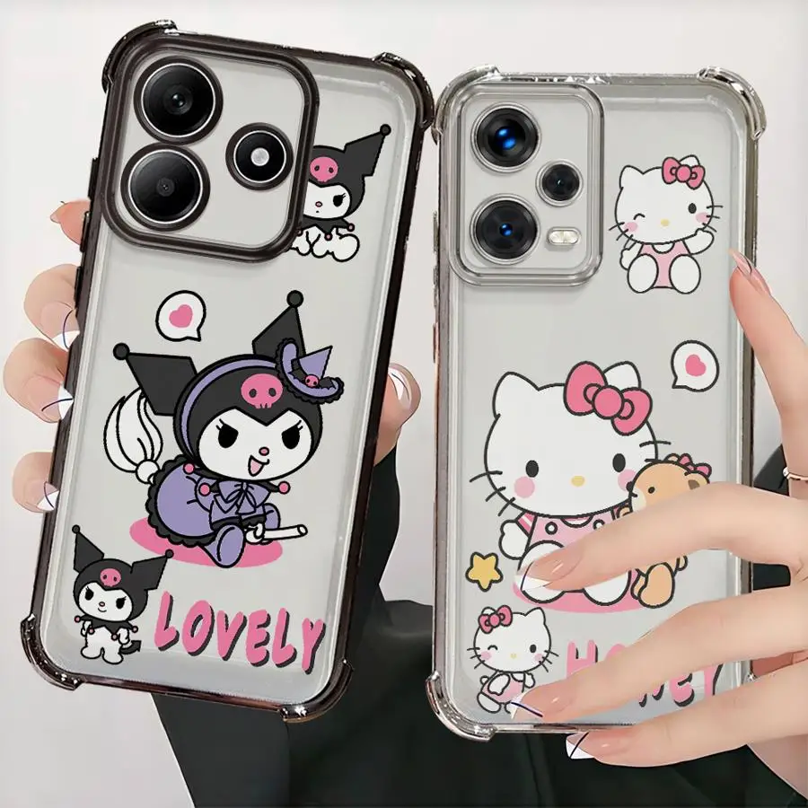 

Мягкий чехол с рисунком Sanrio Kuromi для Redmi Note 10 Lite 14 9Pro 11s 10 Pro 12 Pro 11 13 10s 9S