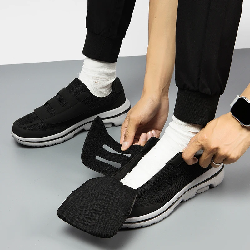 

Регулируемая широкая обувь для диабетиков, ортопедические кроссовки для толстой стопы, опухшие ноги, большой палец, кроссовки Hallux Valgus Bunion, отеки для мужчин и женщин