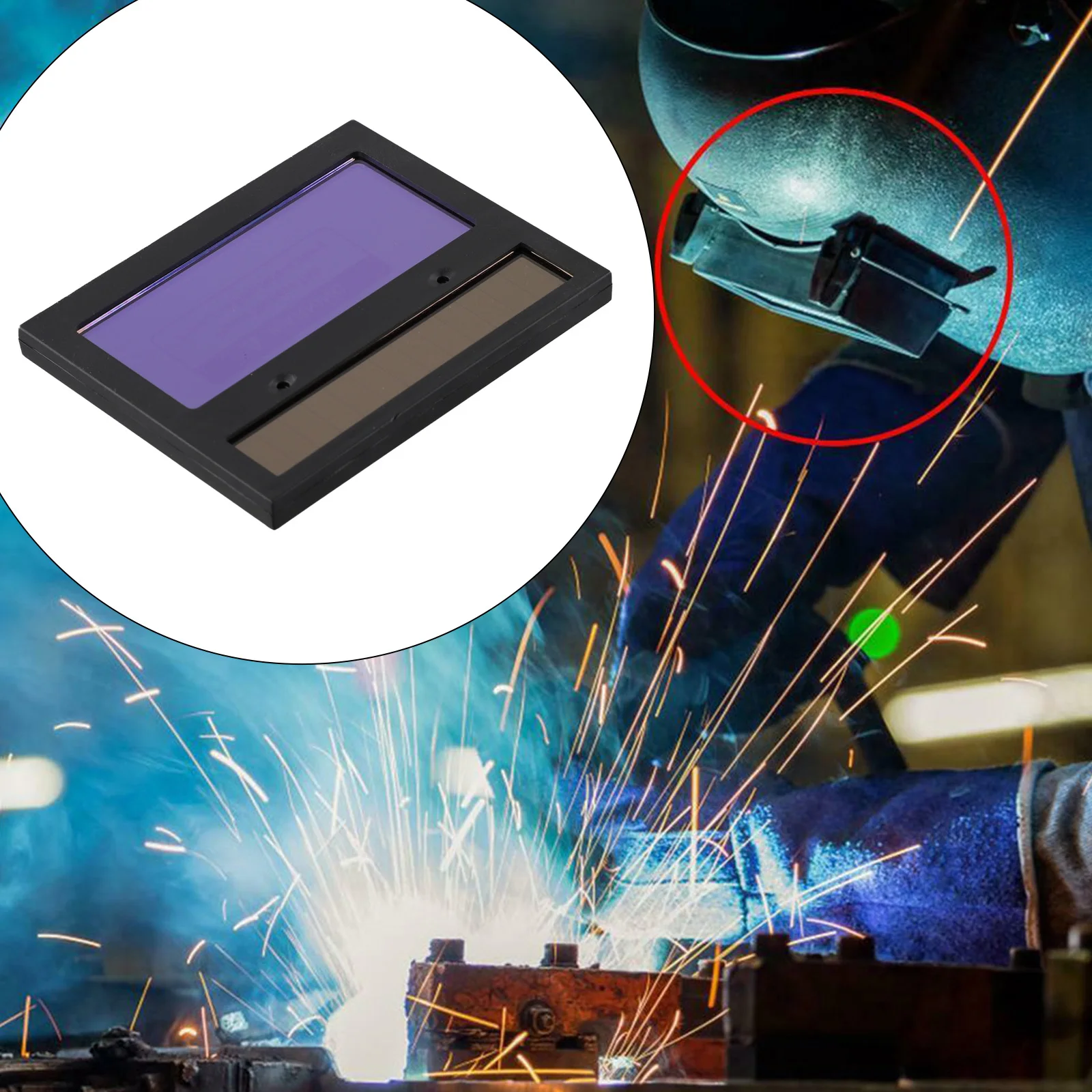 Filtro per saldatura industriale di alta qualità 1 PC LCD 110 mm * 90 mm Dimmer automatico con funzione di impostazione del livello manuale