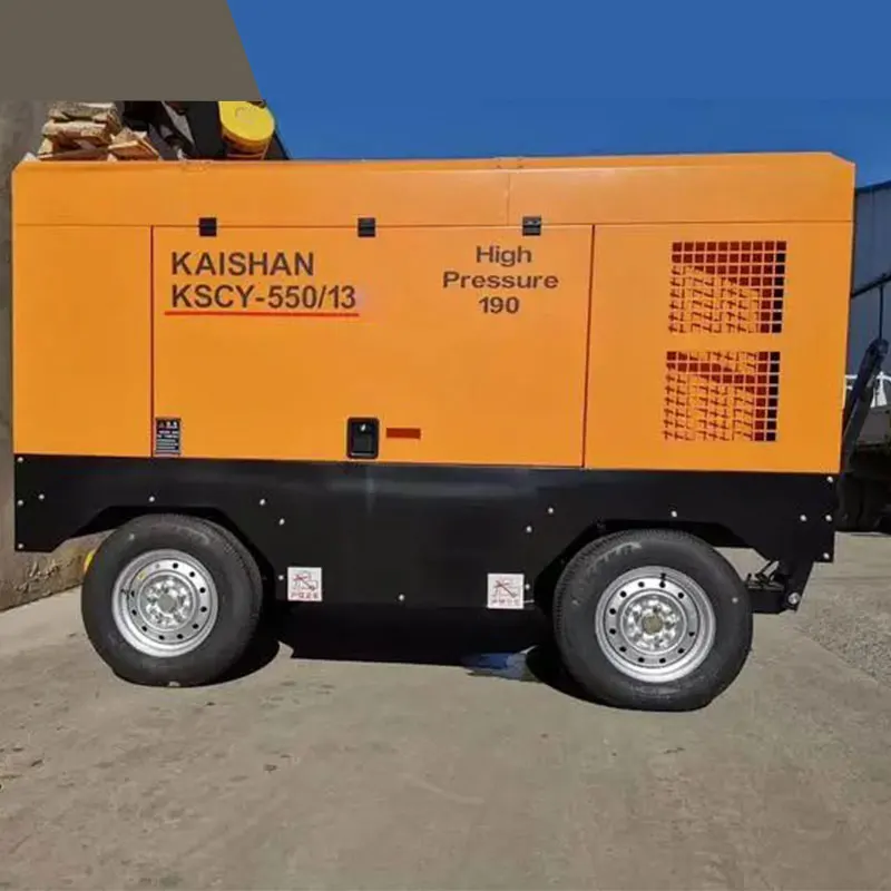 KSCY-550/13 High Pressure Power Mining Portable Screw Air Compressor