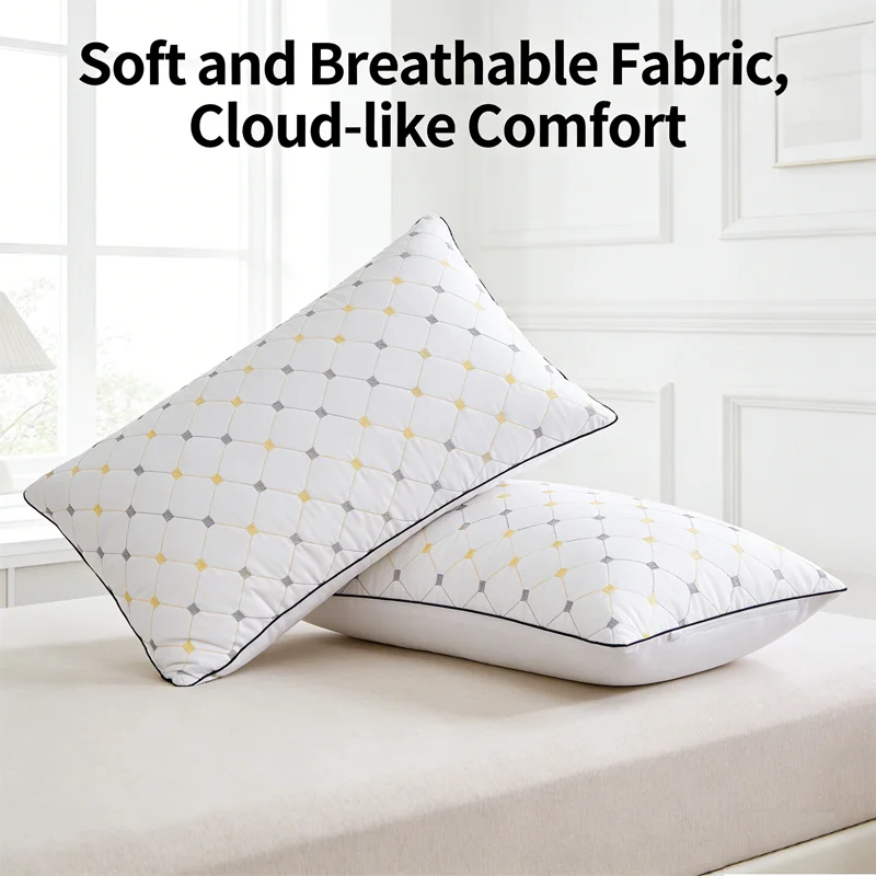 New Neck Pillow Help Sleep And Protect The Neck Cervical Orthopedic Soybean Fiber Massage Household SPA Pillow For Sleeping