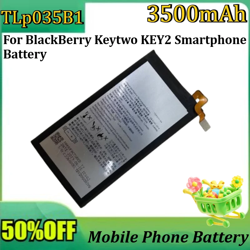 New TLP035B1 3.8V 3500mAh High Quality Battery for BlackBerry Keytwo KEY2 Smartphone Battery