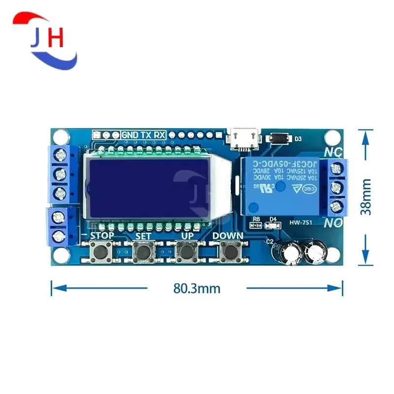 1PCS XYLJ02 One relay module delays power failure disconnects and triggers the delay cycle timing circuit switch XY-LJ02