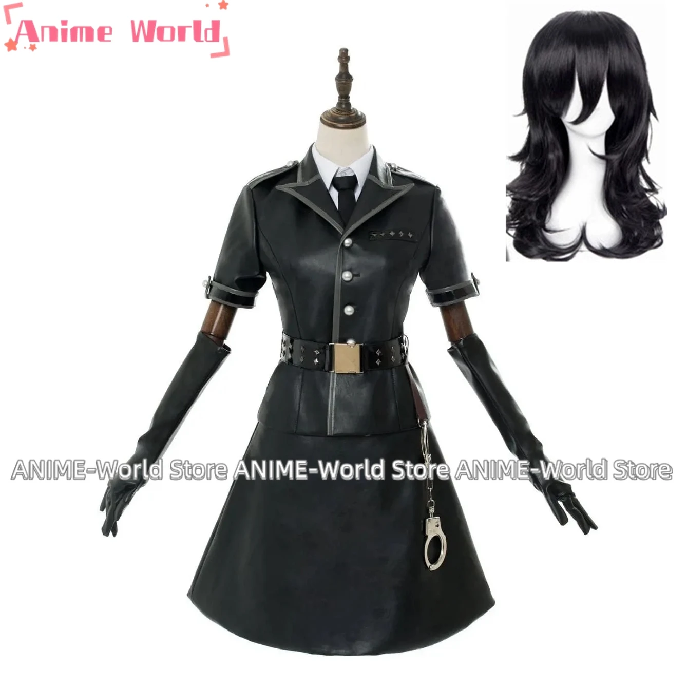 Game Dancing Star Night Joker Protagonist Akira Kurusu Cosplay Costume Wig  Dress Adult Halloween