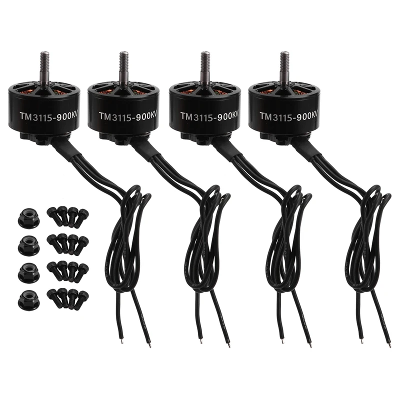 4Pcs 3115 900KV 3-6S Brushless Motor For RC Multirotor X-Class FPV Cinelifter Taurus X8pro Protek60 FPV Camera Kit Done