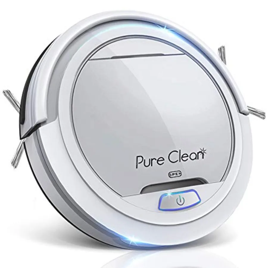 Pure Clean Automatic Robot Vacuum Cleaner-Upgraded Robotic Auto Home Cleaning for Clean Carpet Hardwood Floor-Bot Se