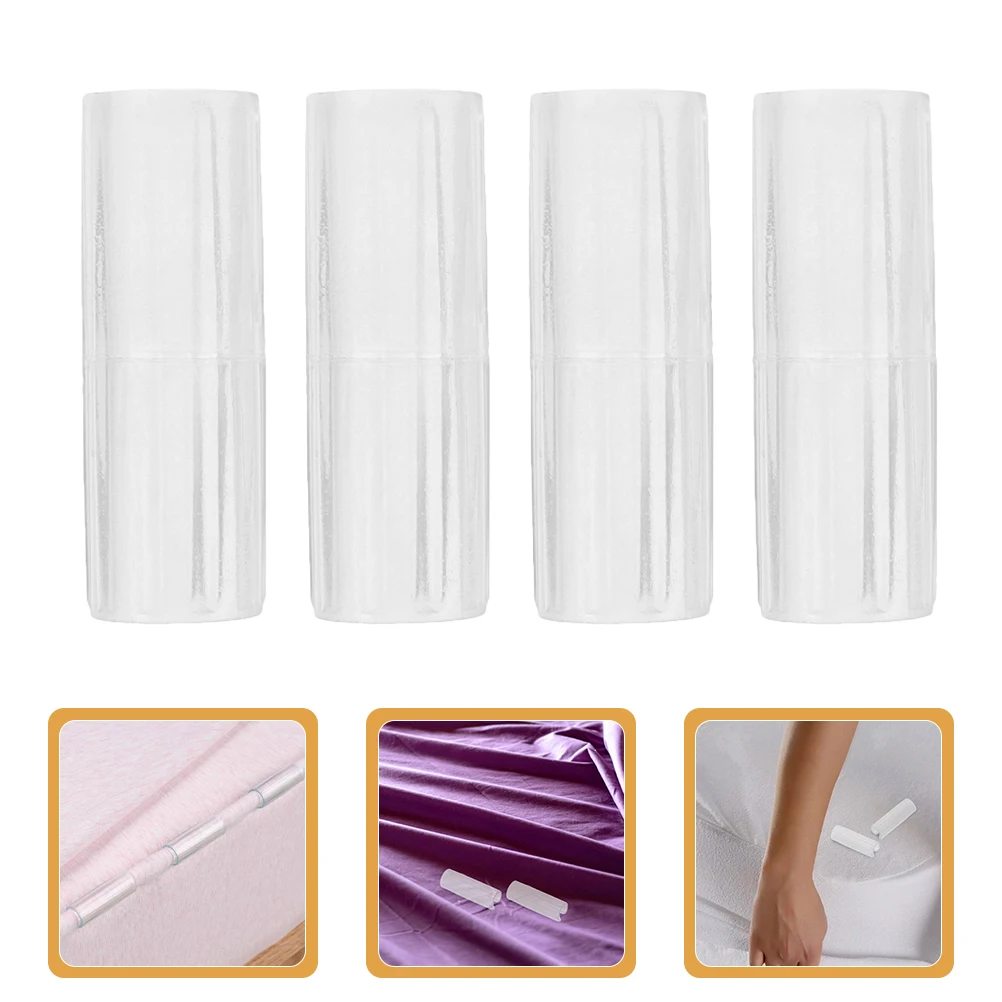 

12 Pcs Sheet Fixing Clip Quilt Cover Fixator Bed Clips Mat Household Fixer Bedsheet Holding Transparent Grippers Duvet