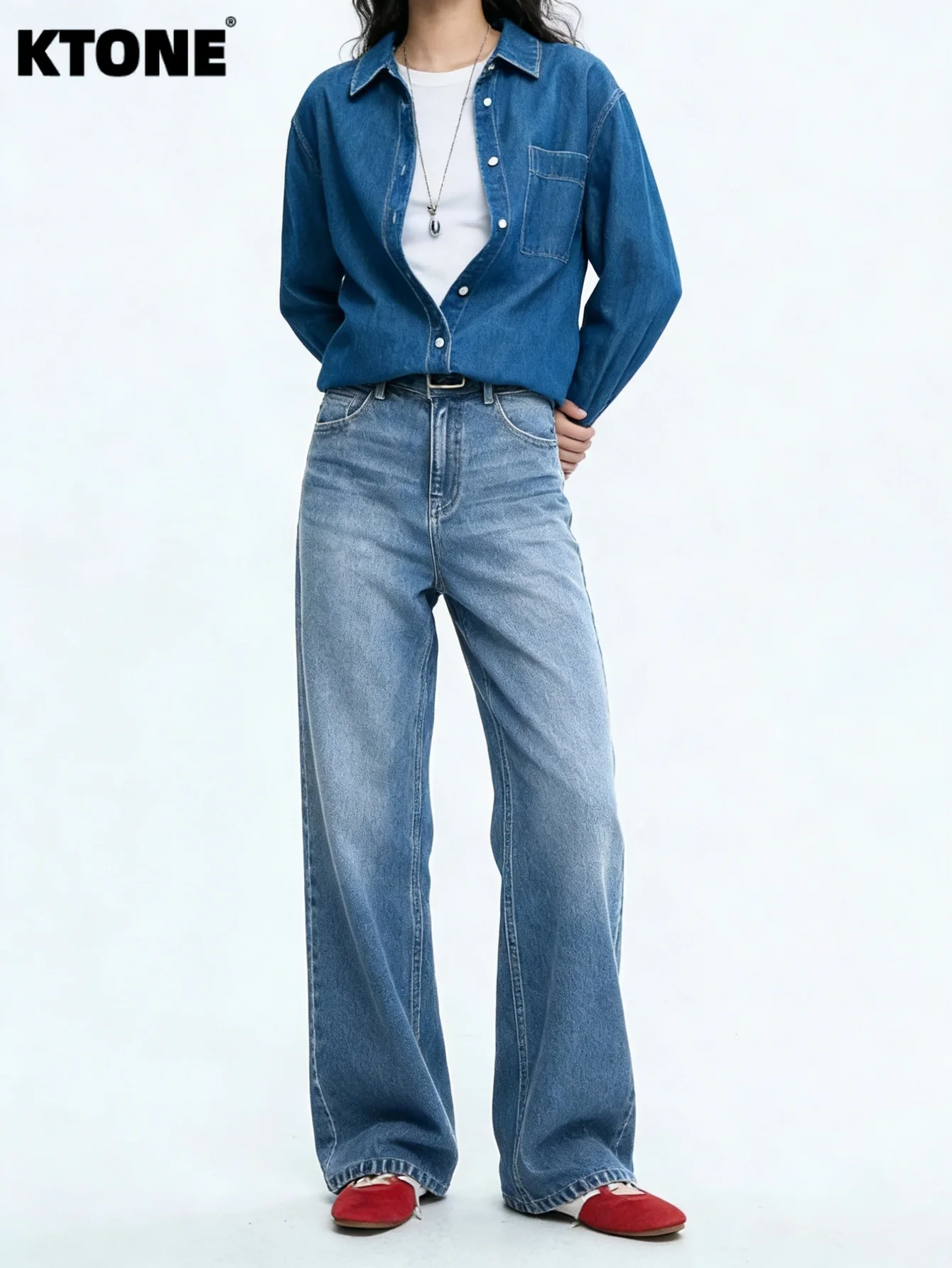 

Unisex Jeans Pants Loose Blue For Man Original Drip Y2K Denim No accessories or belts included