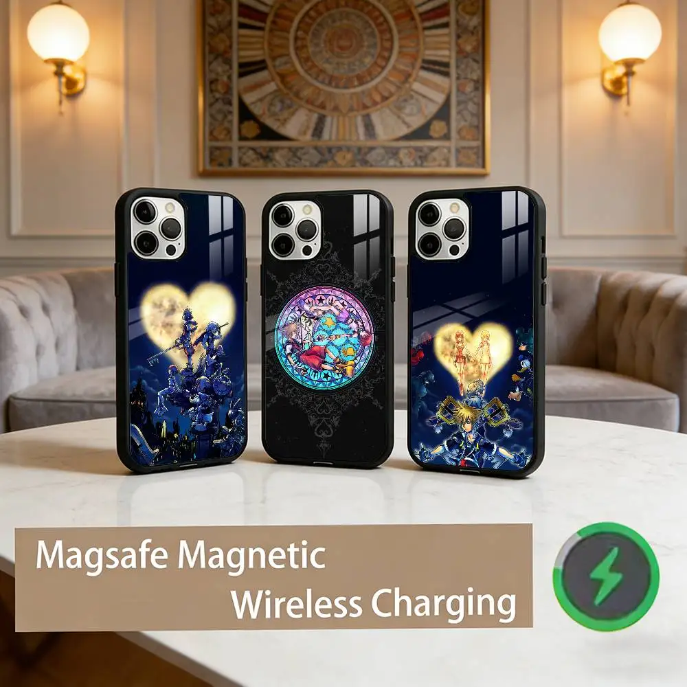 

K-Kingdoms H-Hearts Game Phone Case For iPhone17,16,15,14,13,12,11 Plus,Pro Max Magnetic For Magsafe Wireless Charging