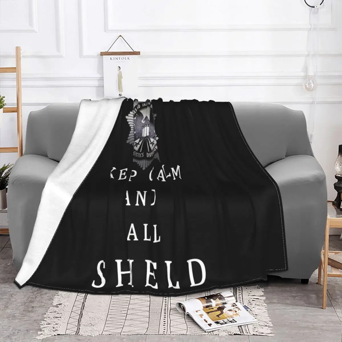 Keep Calm And Call Agents Of S H I E L D S Xxxl Shield Coulson Tv Fashion Men Popular Style Natural Throw Blanket